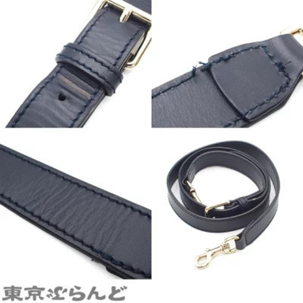Gucci GG Sherry Shoulder Bag Canvas Navy Blue Red - Picture 9 of 9